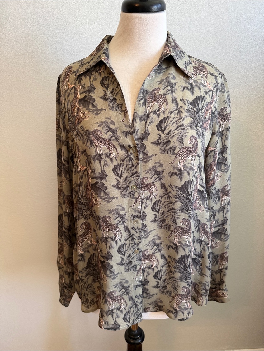 L'AGENCE Nina Silk Blouse